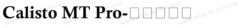 Calisto MT Pro字体转换